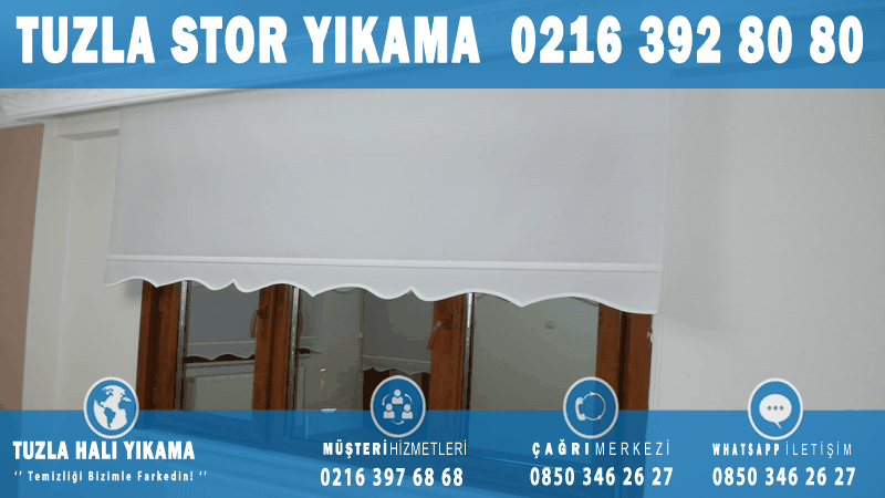 Tuzla Cami Mahallesi Stor Perde Yıkama