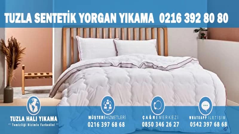 Tuzla Sentetik Yorgan Yıkama